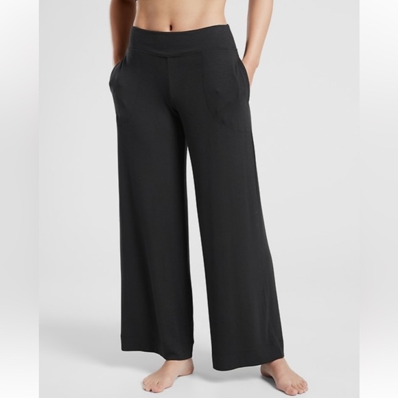 Athleta Pants - Athleta Well Rested Rib Sleep Wide Leg Pants